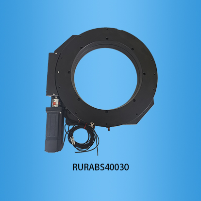 400mm台面滚珠丝杠电动旋转台：RURABS40030